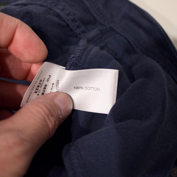 NWT Orvis 5-Pocket 100% Cotton Twill Pant Jeans Straight Leg Navy Blue Men 42x32 - Picture 8 of 9